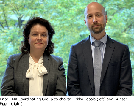 Enpr-EMA Coordinating Group co-chairs: Pirkko Lepola (left) and Gunter Egger (right)